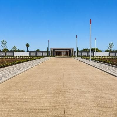 Internal roads and boundary wall