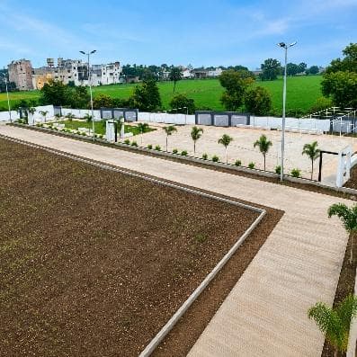 Green open space and pathway