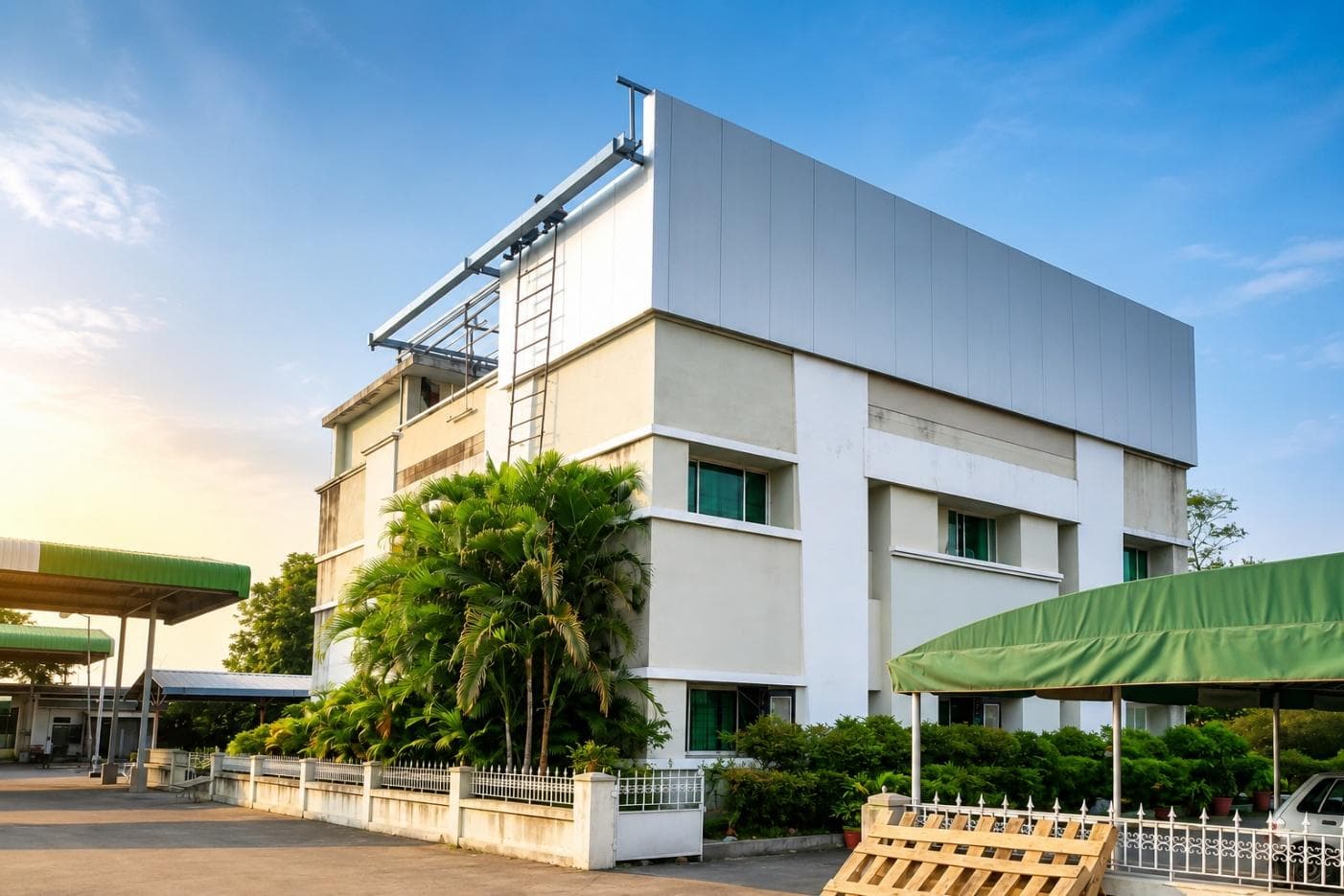 POLYRAJ Pipes office building exterior