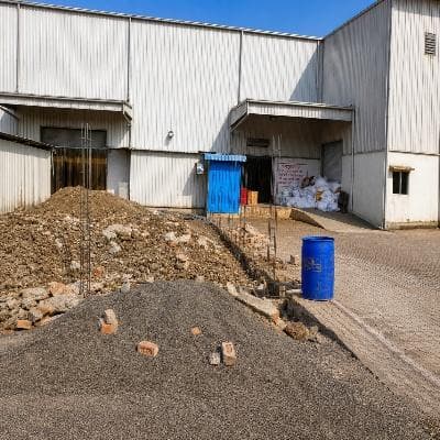 Godown exterior and yard