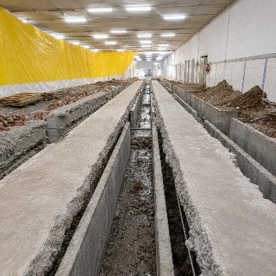RCC tunnel construction in progress